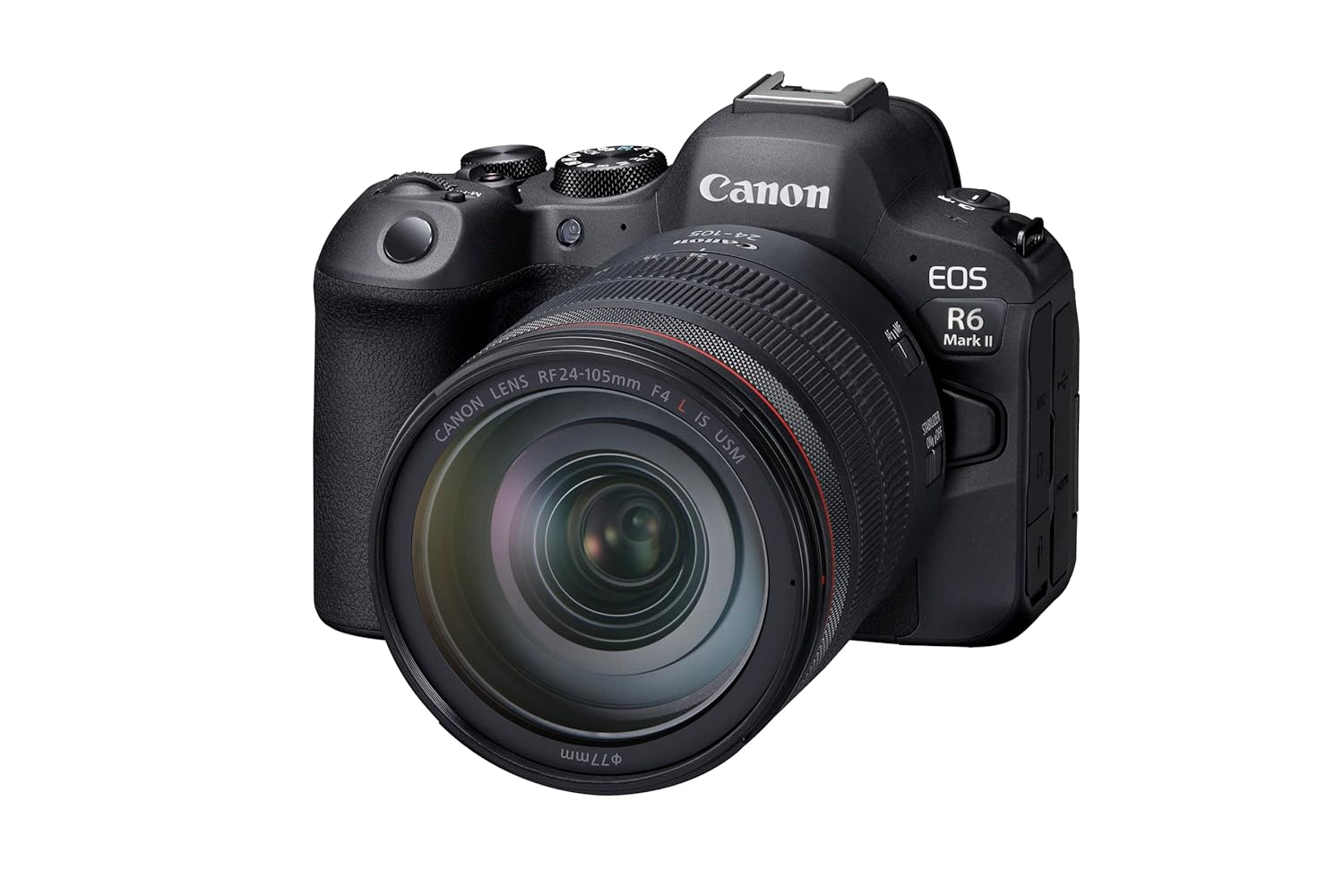 Canon EOS R6 Mark II 24. 2 MP Mirrorless Camera with RF24-105mm f4-7.1 is STM Lens Kit (Black) Canon EOS R6 Mark II 24. 2 MP Mirrorless Camera with RF24-105mm f4-7.1 is STM Lens Kit (Black)
